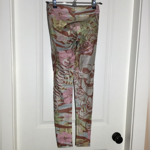 Green pink labellamafia leggings - Picture 2 of 2